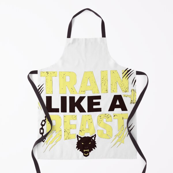 Item preview, Train Like A Beast Gym Motivation T-Shirt – Hardcore Fitness Wolf Design designed and sold by No Excuses .