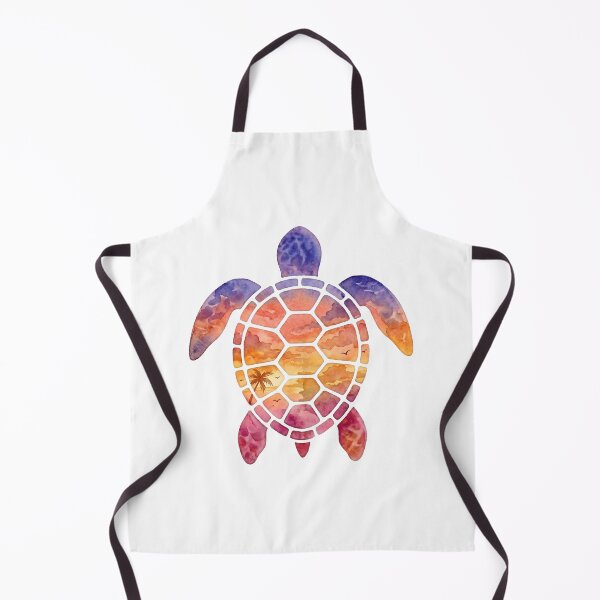 Item preview, Sunset Sea Turtule watercolor designed and sold by shellle in the ocean.