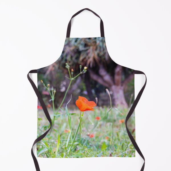 Item preview, Red Poppy Single Bloom In Meadow With Soft Bokeh Background And Grass designed and sold by Nmallia.