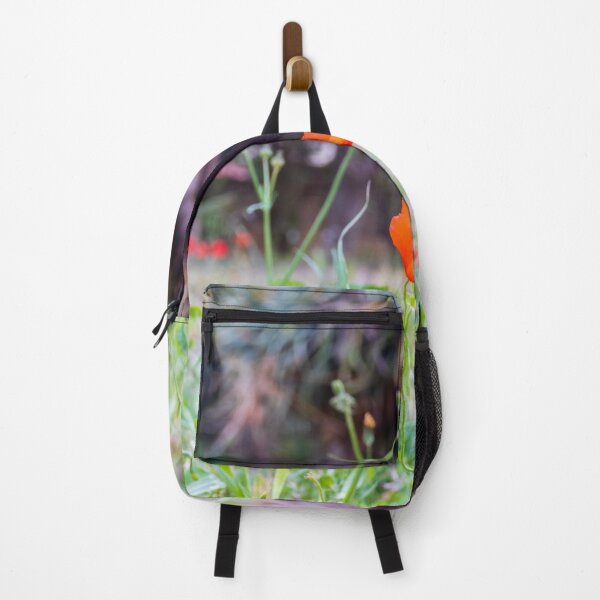 Item preview, Red Poppy Single Bloom In Meadow With Soft Bokeh Background And Grass designed and sold by Nmallia.