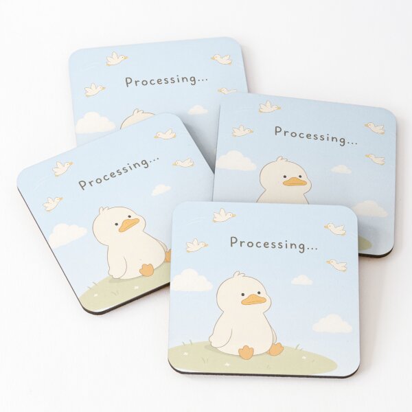Item preview, “Processing…” Duck – Minimal Aesthetic Collection designed and sold by Bittor18.