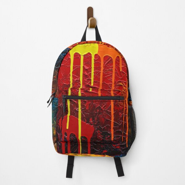 Item preview, Colorful Abstract Paint Drip Texture Wall Art designed and sold by PixorStudio.