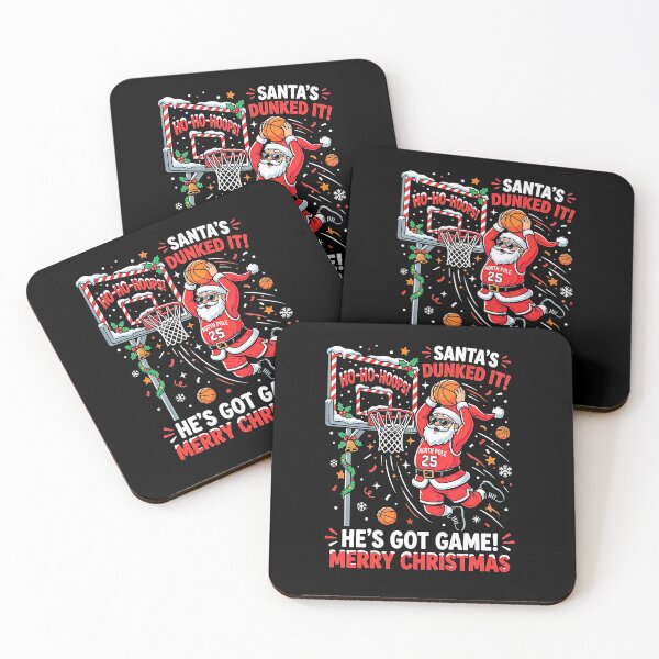Item preview, Funny Santa Claus Slam Dunk Basketball Christmas Hoops designed and sold by graphixpolash.