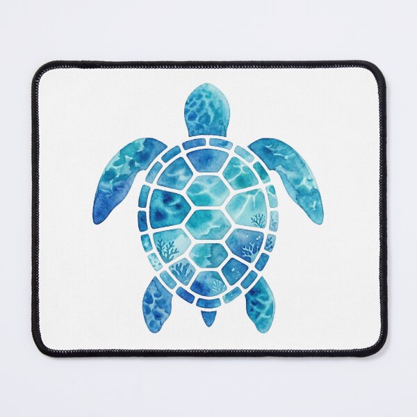 Item preview, Ocean Blue Sea Turtule watercolor designed and sold by shellle in the ocean.