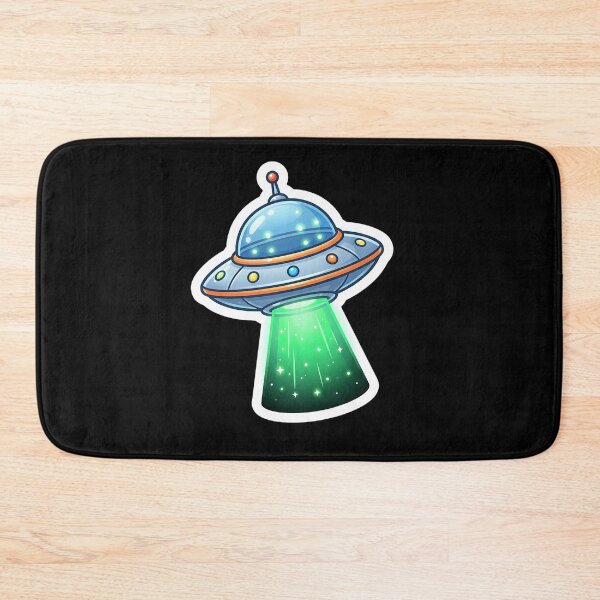 Item preview, Cute Cartoon UFO Flying Saucer Green Tractor Beam designed and sold by novadawy.
