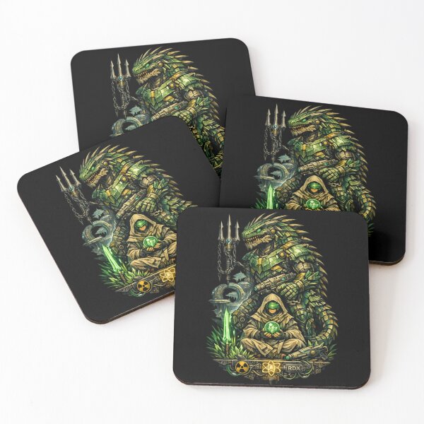 Item preview, Cyberpunk Reptilian Guardian – Sci Fi Fantasy Warrior  designed and sold by SidTastic .