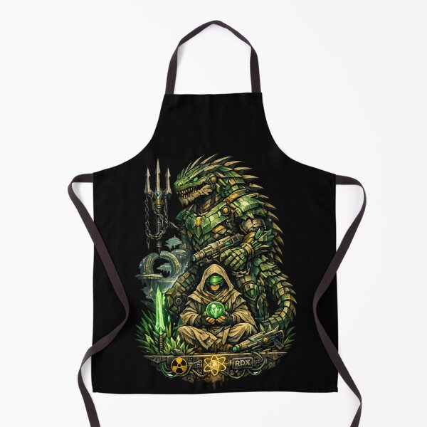 Item preview, Cyberpunk Reptilian Guardian – Sci Fi Fantasy Warrior  designed and sold by SidTastic .