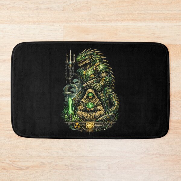 Item preview, Cyberpunk Reptilian Guardian – Sci Fi Fantasy Warrior  designed and sold by SidTastic .