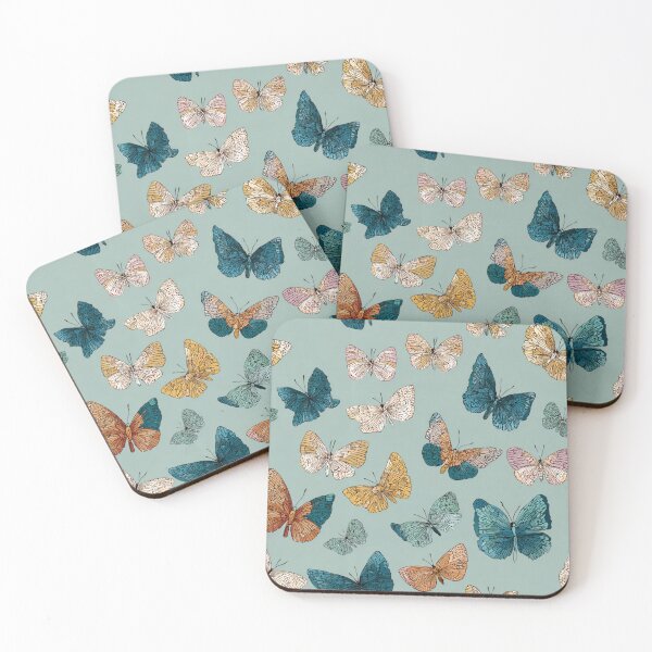 Item preview, Vintage Butterfly Pattern Aesthetic Nature Art designed and sold by NicolasGlowArt.