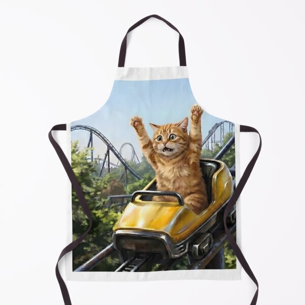 Item preview, Funny Cat Roller Coaster Silly Meme Domestic Longhair designed and sold by VGAfanatic.