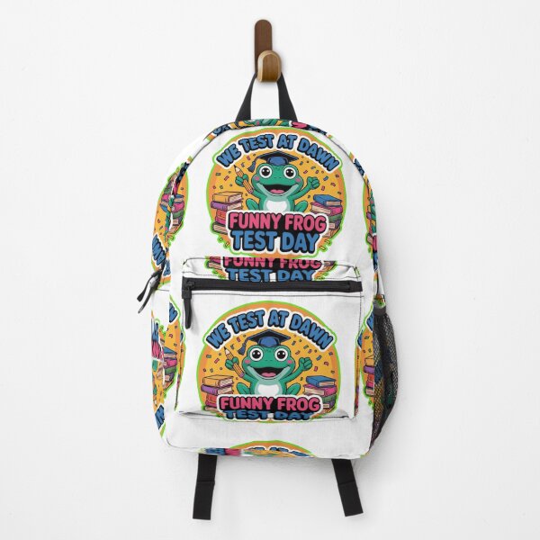 Item preview, We Test At Dawn Funny Frog – Cute Student & Teacher Test Day T-Shirt designed and sold by MerchlyMike.