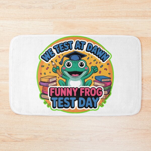 Item preview, We Test At Dawn Funny Frog – Cute Student & Teacher Test Day T-Shirt designed and sold by MerchlyMike.