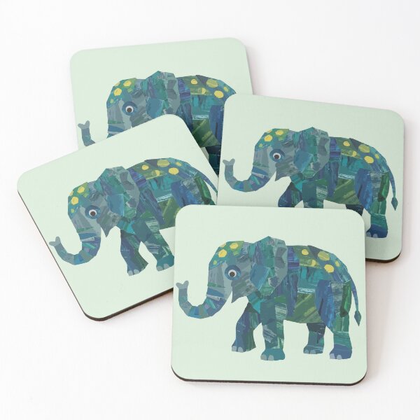 Item preview, Painted Patchwork Elephant designed and sold by Catzura.