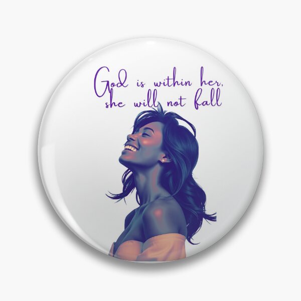 Item preview, God Is Within Her, She Will Not Fall | Faith Inspired Christian Woman Scripture Shirt & Wall Art designed and sold by nancysdaughter.