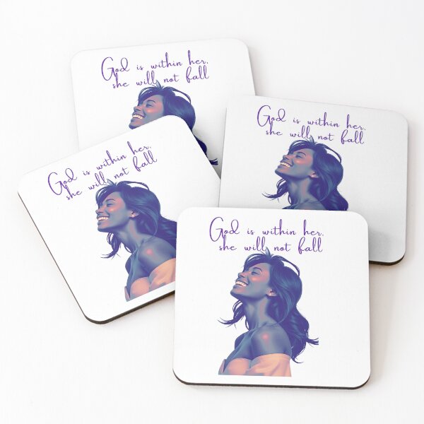 Item preview, God Is Within Her, She Will Not Fall | Faith Inspired Christian Woman Scripture Shirt & Wall Art designed and sold by nancysdaughter.