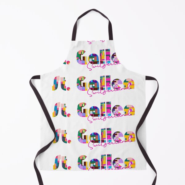 Item preview, St. Gallen, Switzerland, Vibrant Abstract City Typography Art designed and sold by Wanderful-roads.
