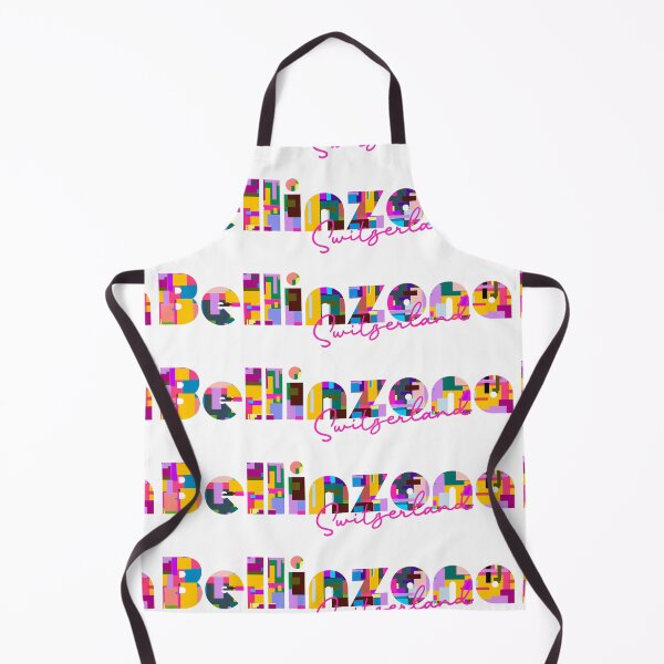 Item preview, Bellinzona, Switzerland, Vibrant Abstract City Typography Art designed and sold by Wanderful-roads.