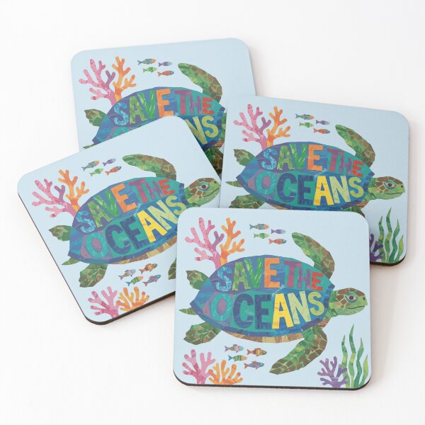 Item preview, Painted Sea Turtle Save The Oceans  designed and sold by Catzura.