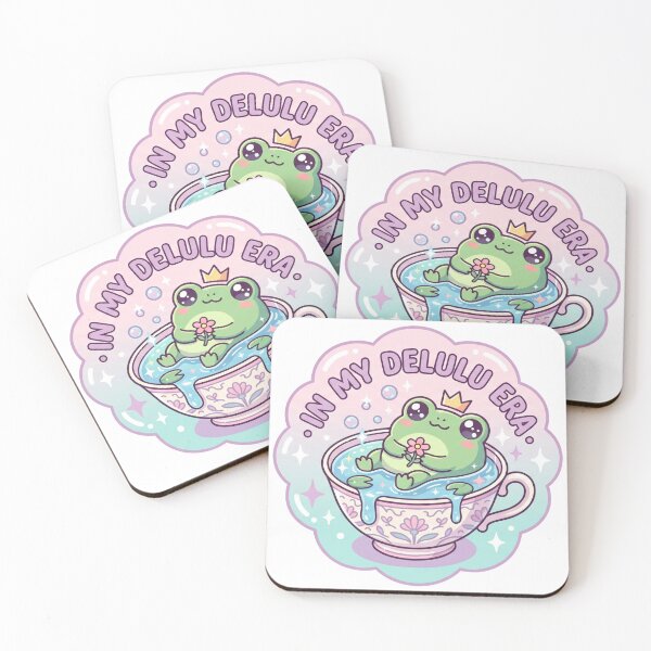 Item preview, In My Delulu Era - Cute Kawaii Teacup Frog designed and sold by MVPtech.