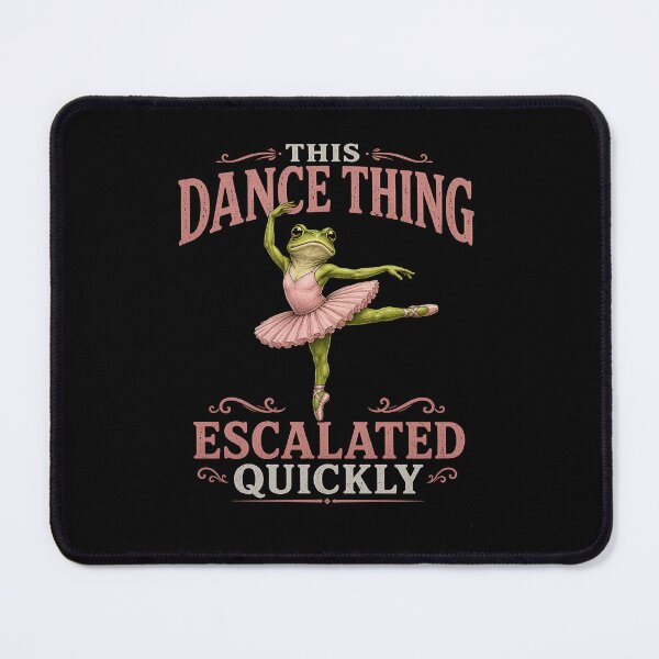 Item preview, This Dance Thing Escalated Quickly – Funny Ballet Frog Shirt, Gift for Dancers & Dance Lovers designed and sold by Wild Pixel Studio.