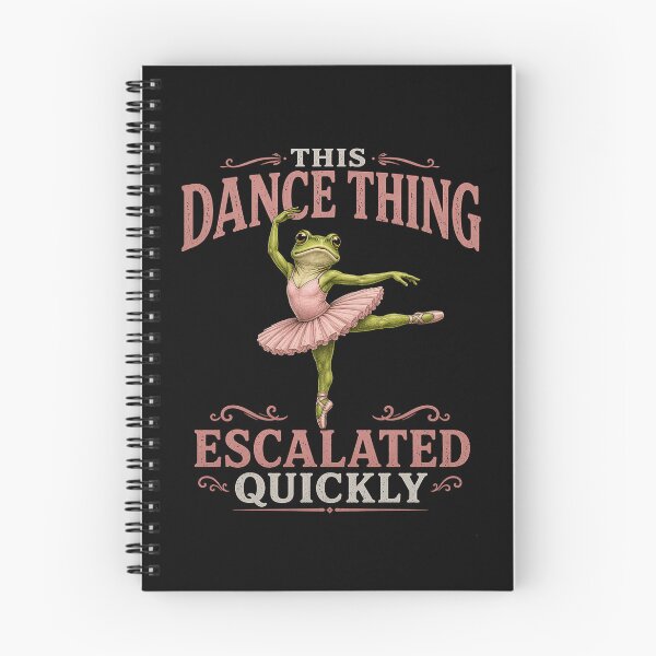 Item preview, This Dance Thing Escalated Quickly – Funny Ballet Frog Shirt, Gift for Dancers & Dance Lovers designed and sold by Wild Pixel Studio.