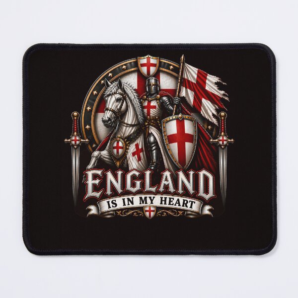Item preview, England St George Flag Design Patriotic In My Heart St Georges Day English Flag Design designed and sold by adsman68.