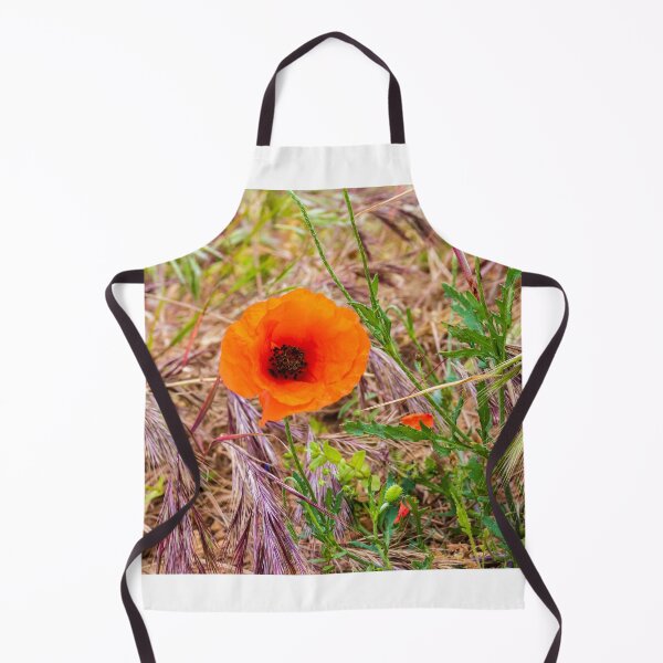 Item preview, Vibrant Orange Poppy Blooming Among Wild Grasses In A Sunlit Meadow Landscape designed and sold by Nmallia.