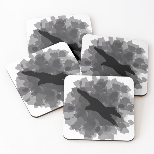 Item preview, Crow in the fog designed and sold by lulart-shop.