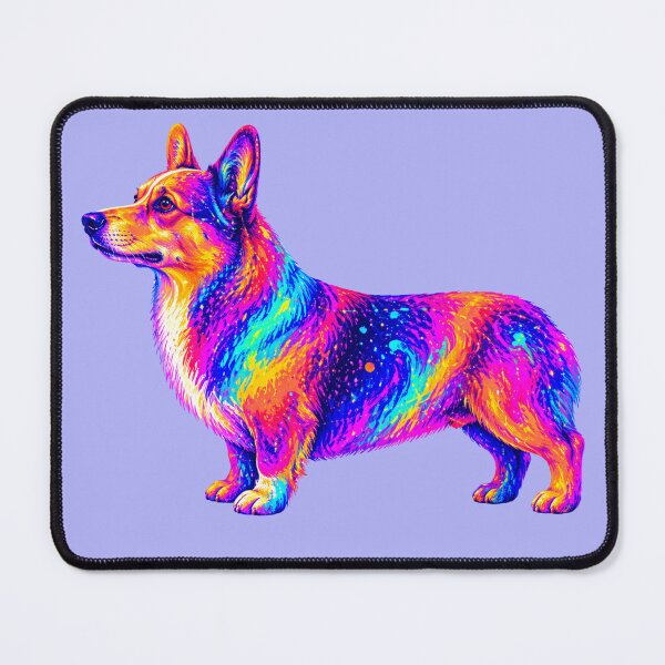 Item preview, Neon Dog Corgi Abstraction Graphic. designed and sold by byaga.