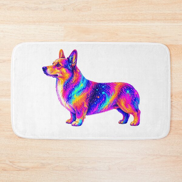 Item preview, Neon Dog Corgi Abstraction Graphic.  designed and sold by byaga.