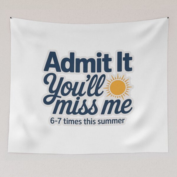 Item preview, Admit It You'll Miss Me Funny Teacher Summer Break T-Shirt designed and sold by MerchlyMike.