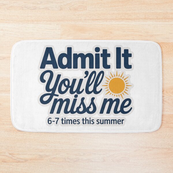 Item preview, Admit It You'll Miss Me Funny Teacher Summer Break T-Shirt designed and sold by MerchlyMike.