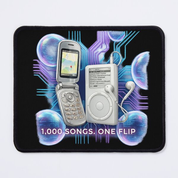 Item preview, Retro Y2K Tech Flip Phone and MP3 Player designed and sold by KelliesGrafix.