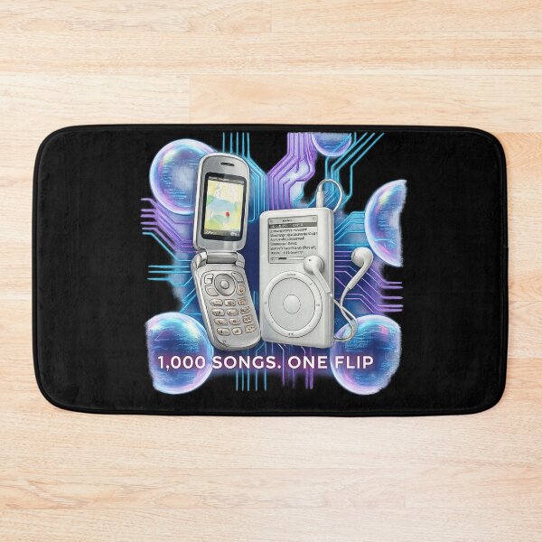 Item preview, Retro Y2K Tech Flip Phone and MP3 Player designed and sold by KelliesGrafix.