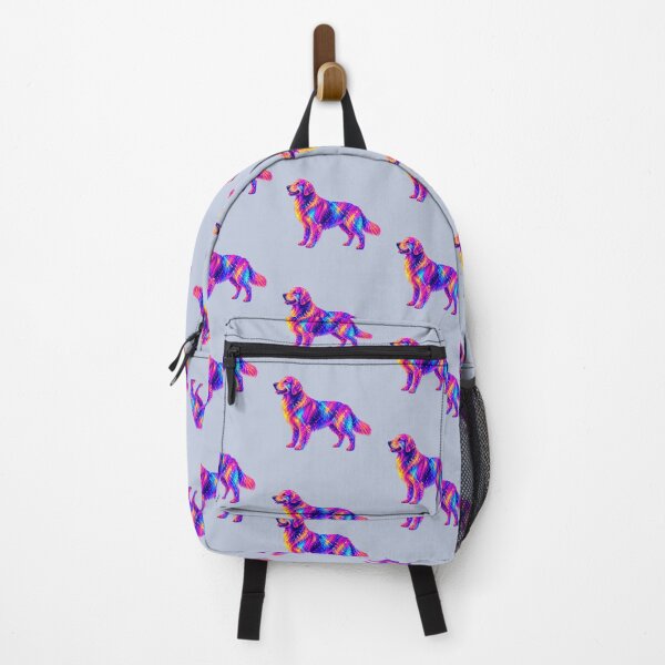 Item preview, Neon Dog Golden Retriver Standing Abstraction Graphic. designed and sold by byaga.