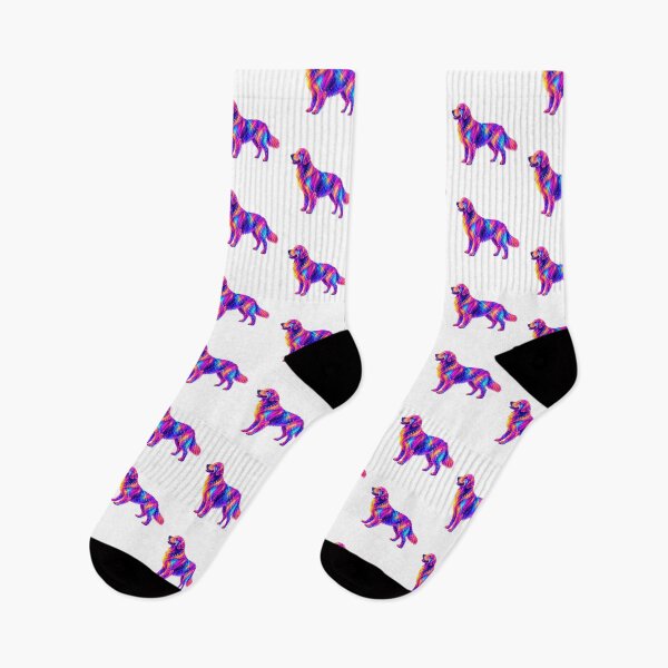 Item preview, Neon Dog Golden Retriver Standing Abstraction Graphic.  designed and sold by byaga.