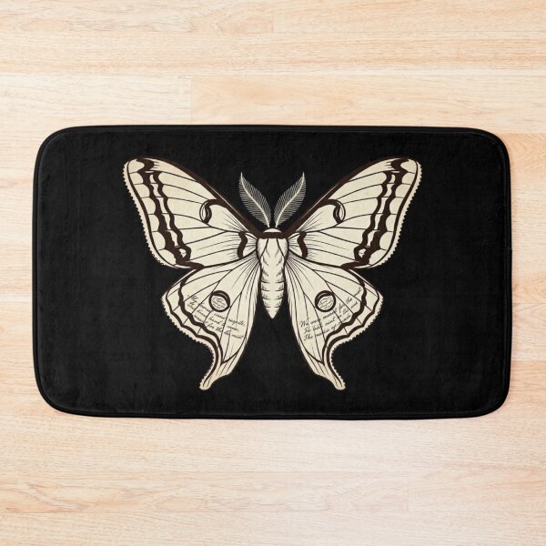 Item preview, Vintage Poetcore Moth – Dark Academia Script & Botanical Art designed and sold by KelliesGrafix.