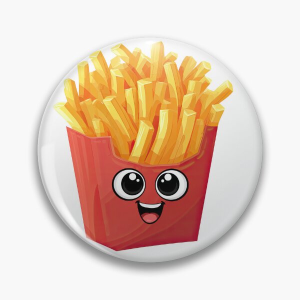 Item preview, Cute Kawaii French Fries Cartoon Funny Fast Food Sticker designed and sold by Pandey14.