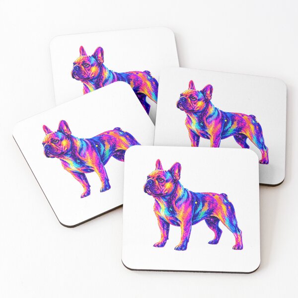 Item preview, Neon Dog French Bulldog Abstraction Graphic.  designed and sold by byaga.