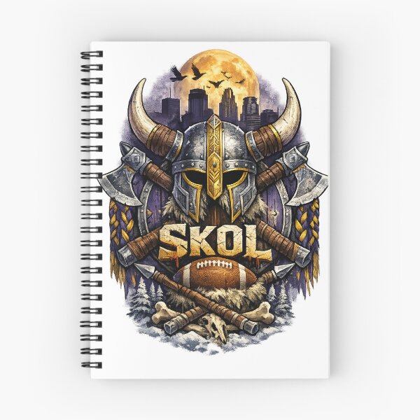Item preview, Skol Viking Football Fan Design Purple Gold Nordic Warrior Football Graphic Tee designed and sold by GarnerSupplyCo.