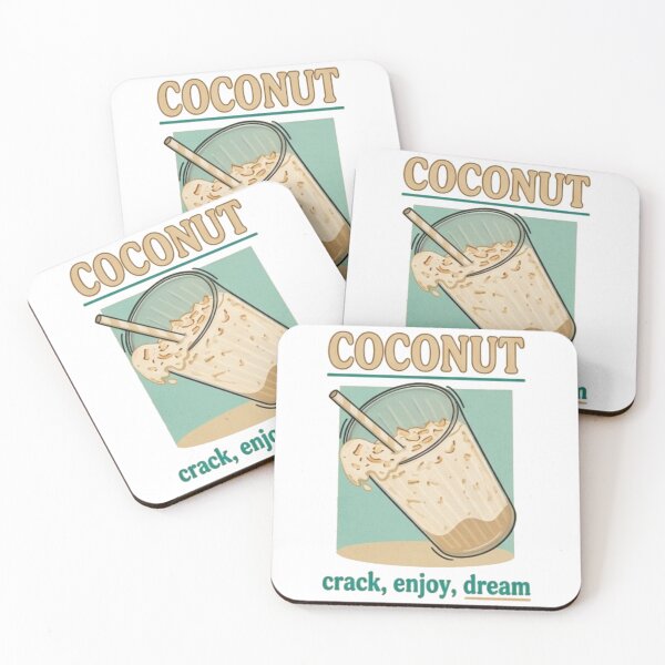 Item preview, Coconut Crack Enjoy Dream Design | Tropical Summer Aesthetic Relax Vibes designed and sold by Mialunaa.