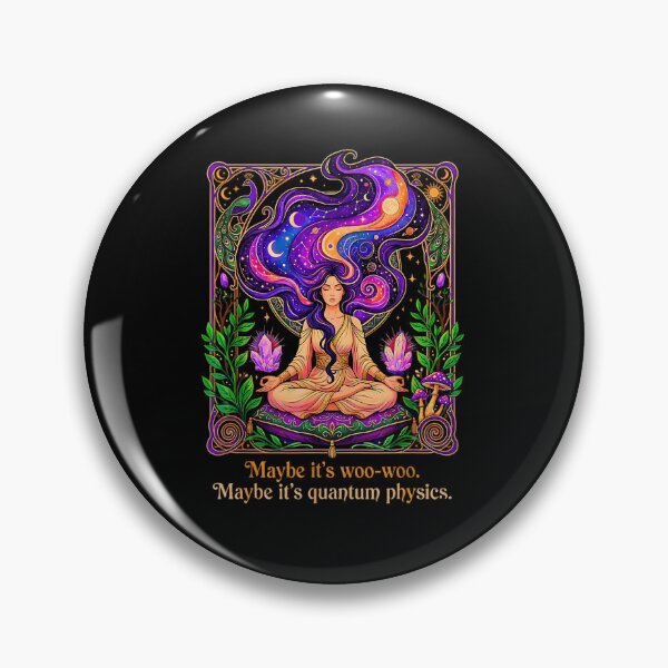 Item preview, Maybe Its Woo Woo Maybe Its Quantum Physics Meditation Yoga Spiritual Woman Humo designed and sold by FerminVigo.