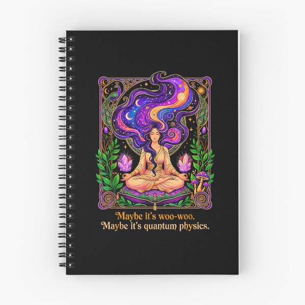 Item preview, Maybe Its Woo Woo Maybe Its Quantum Physics Meditation Yoga Spiritual Woman Humo designed and sold by FerminVigo.