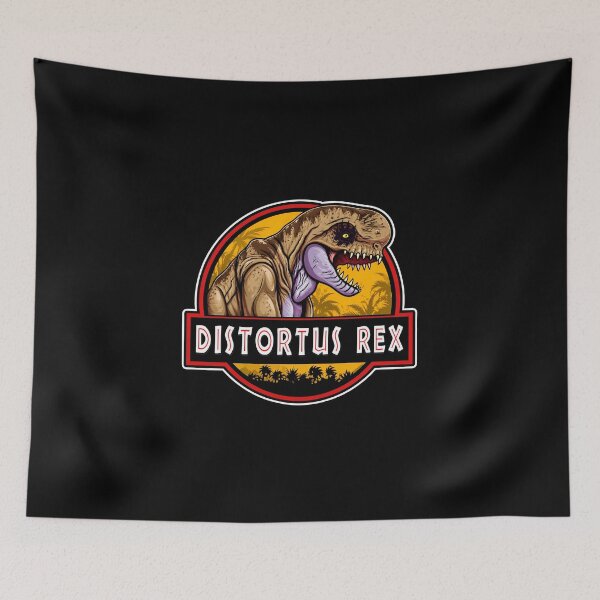 Item preview, distortus rex jurassic logo rebirth trex dinosaurs  designed and sold by Blck-Acid-Devil.