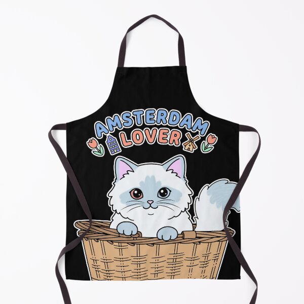 Item preview, Kawaii Ragdoll Cat in Wicker Basket: Amsterdam Lover designed and sold by Blupunk.