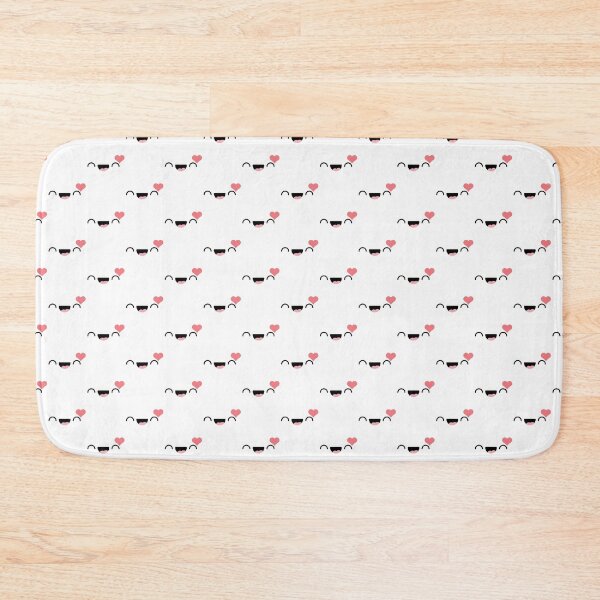 Item preview, Cute kawaii happy joyful face with heart pattern designed and sold by BlushyPrint.