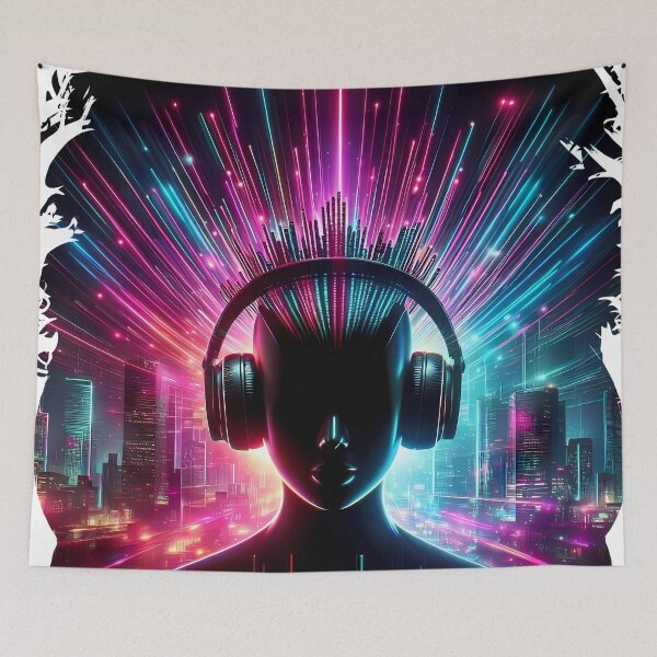 Item preview, Cosmic Cyberpunk Vocalist Pulse designed and sold by Art-Arcade6.