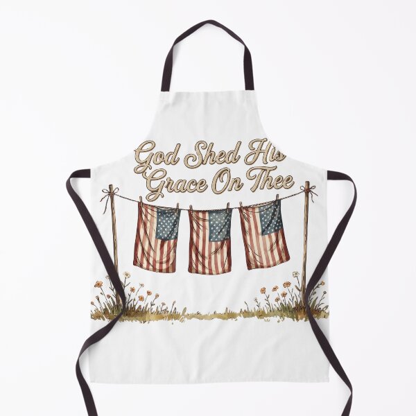 Item preview, God Shed His Grace On Thee Vintage Patriotic Faith American Flag Design designed and sold by VGAfanatic.