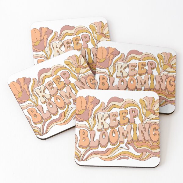 Item preview, Keep Blooming Retro 70s Liquid Flower Aesthetic designed and sold by GreatPeopleMind.
