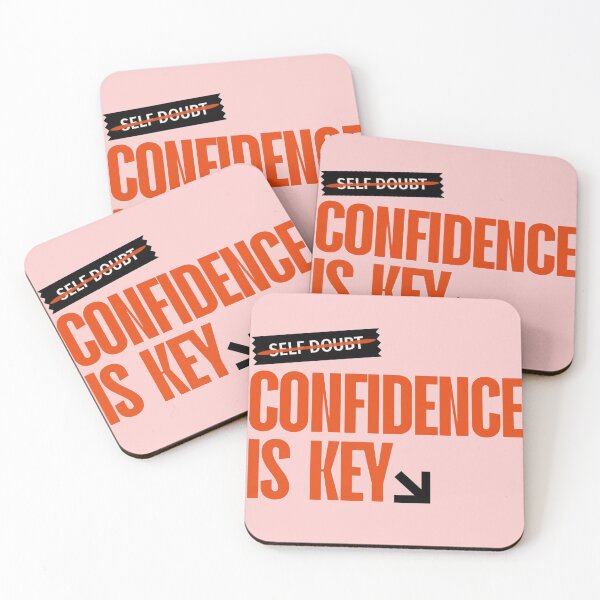 Item preview, Confidence Is Key — Motivational Self Growth Quote designed and sold by TZAR WORKS.
